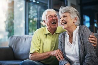 Older Couple Laughing Together