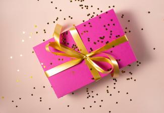 wrapped gift box by Ekaterina Shevchenko courtesy of Unsplash.